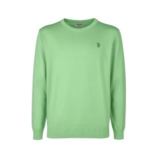 U.S. Polo Assn. Crewneck Jumper US16859 (100% Cotton) sage green men's