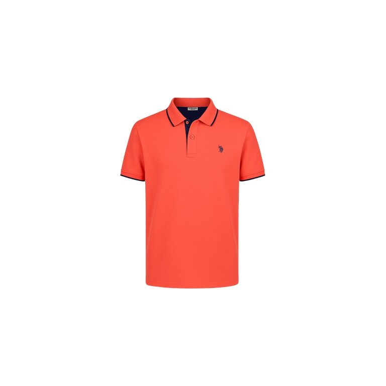 U.S. Polo Assn. Leisure Polo US16300 (Cotton) coral orange Men's