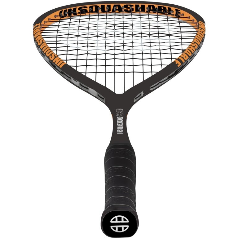 UNSQUASHABLE Squash Racket Inspire Y 4000 (135g/balanced) 2024 black/orange - strung -
