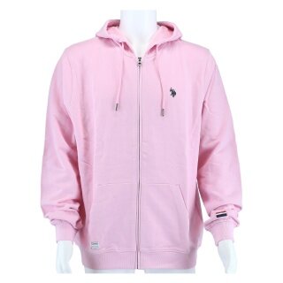 U.S. Polo Assn. Hooded Sweatshirt (100% Cotton) pink Men's