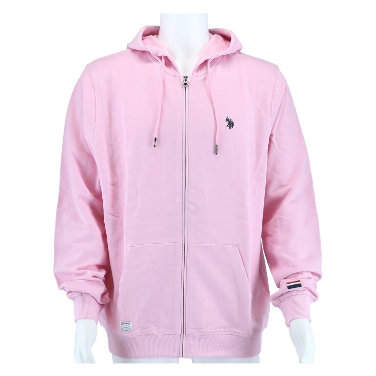 U.S. Polo Assn. Hooded Sweatshirt (100% Cotton) pink Men's