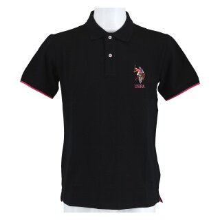 U.S. Polo Assn. Leisure Polo US16736 (100% Cotton) black Men's