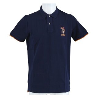 U.S. Polo Assn. Leisure Polo US16736 (100% Cotton) navy blue men's