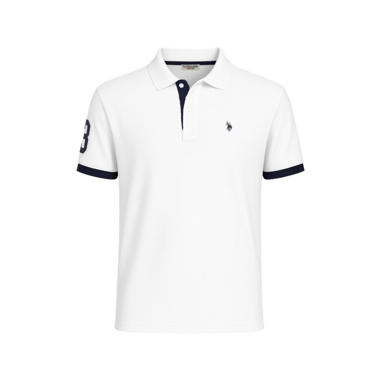 U.S. Polo Assn. Leisure Polo US16927 (100% Cotton) white men's