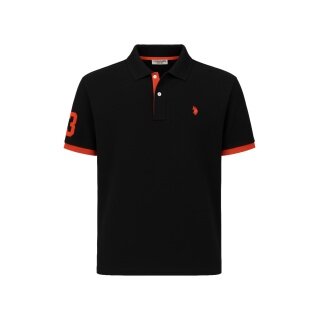 U.S. Polo Assn. Leisure Polo US16927 (100% Cotton) black men's