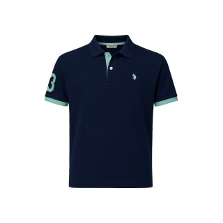U.S. Polo Assn. Leisure Polo US16927 (100% Cotton) navy blue men's