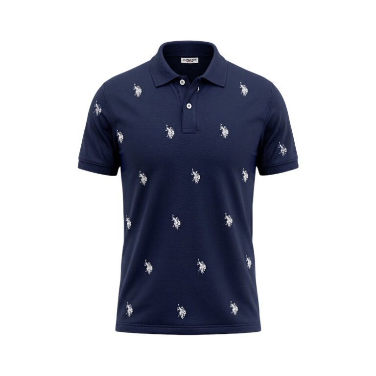 U.S. Polo Assn. Leisure Polo US16960 (Cotton) navy blue men's