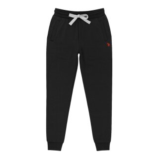 U.S. Polo Assn. Jogging Trousers Sweatpants (Cotton Blend) Long Black Men's