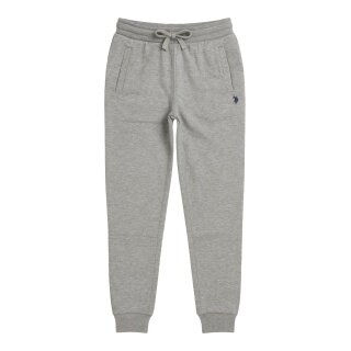 U.S. Polo Assn. Jogging Trousers Sweatpants (Cotton Blend) Long Grey Men's