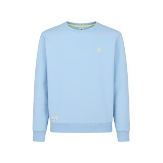 U.S. Polo Assn. Sweatshirt Garment Dyed (100% Cotton) light blue Men's