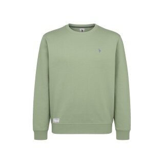 U.S. Polo Assn. Sweatshirt Garment Dyed (100% Cotton) sage green men's