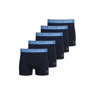 U.S. Polo Assn. Underwear Boxer Shorts US16133 (Cotton) black Men's - 5 pieces