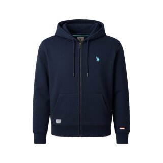 U.S. Polo Assn. Hooded Sweatshirt (100% Cotton) navy blue Men's
