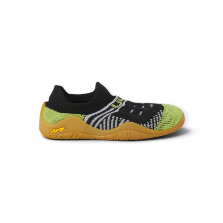 UYN Barefoot Shoes Beemotion (flexible sole) black/lime green toddlers
