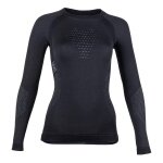 UYN Long Sleeve Shirt Fusyon (made of high-quality merino wool, soft, round neck) Underwear black/anthracite grey Women