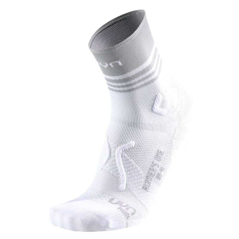 UYN Running Sock Runner's One Short Grip (maximum stability) white - 1 pair
