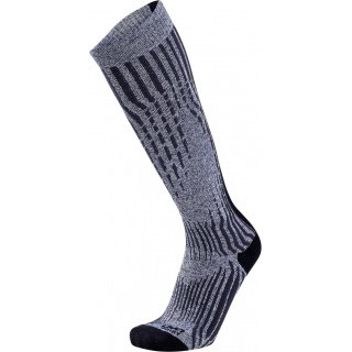 UYN Ski Sock Cashmere Shiny Ski (luxurious cashmere socks, breathable) silver grey Men -1 Pair