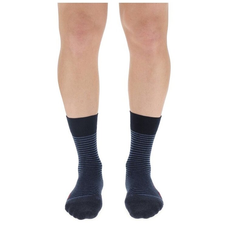 UYN Daily Sock Crew Athlesyon Comfort Stripes dark blue - 1 pair