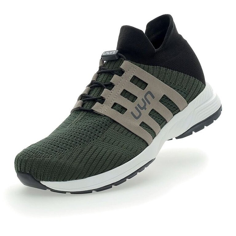 UYN Sneaker Running Shoes Nature Tune (Merino wool, flexible, seamless) olive green Men