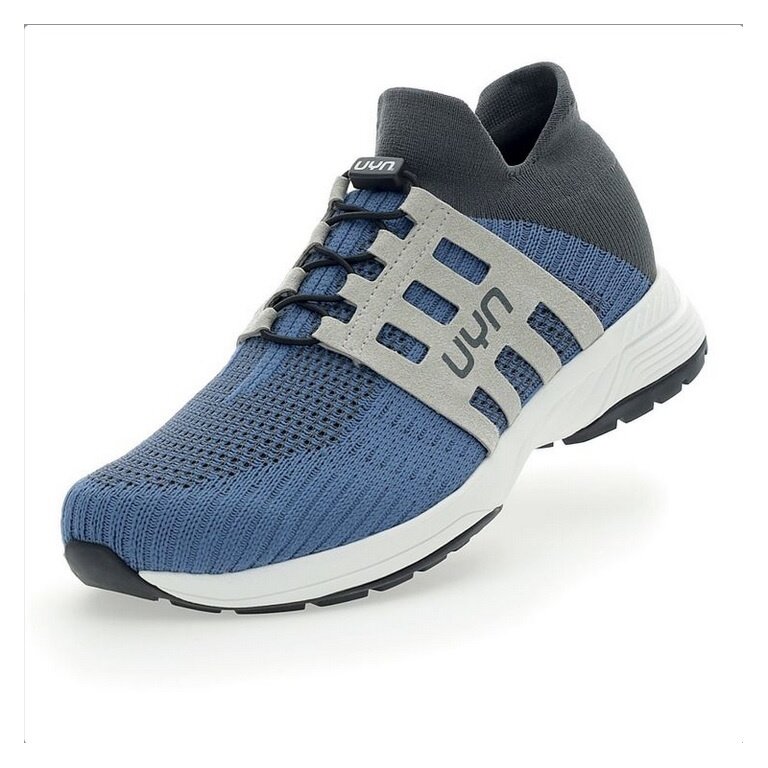 UYN Sneaker Running Shoes Nature Tune (Merino wool, flexible, seamless) blue/grey Men