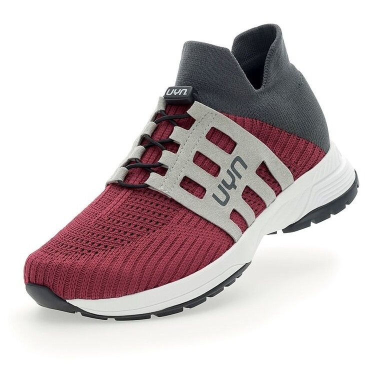 UYN Sneaker Running Shoes Nature Tune (Merino wool, flexible, seamless) red/grey Men