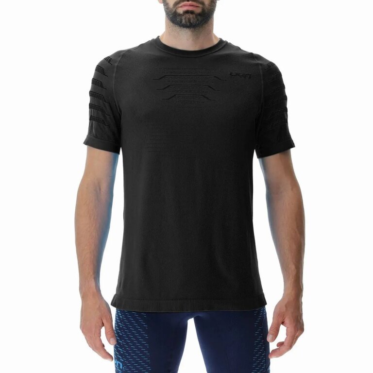 UYN Sport T-shirt Padel Series Shirt (maximum freedom of movement) Short sleeve black Men