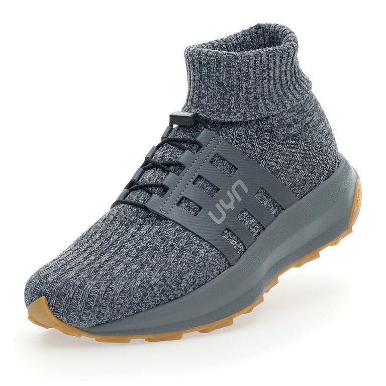 UYN Sneaker Running Shoes Uynner Hero (Merino Wool, Seamless, Waterproof) Grey Men