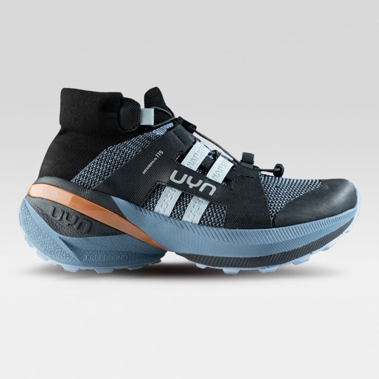 UYN Pathway High Hiking Shoes (light, stable, waterproof) black/blue men's