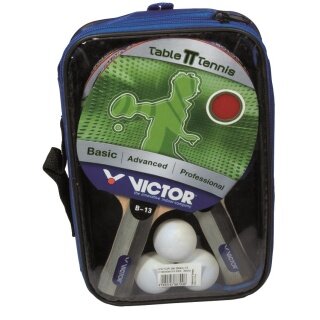 Victor Table Tennis Set Basic - 2 Rackets + 3 Balls