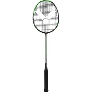 Victor Badminton racket Ultramate 7 (balanced, stiff) black/green - strung -