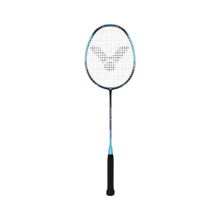 Victor Badminton racket Thruster K 12 M (head heavy, very flexible) light blue - unstrung -