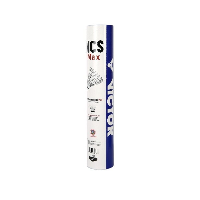 Victor Badminton Balls NCS Carbonsonic Max White Pack of 12