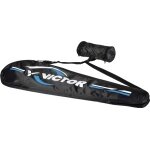 Victor Racket Cover Squash/Badminton Center Bag (with pocket for 3 nylon ball tubes) black/blue - 1 piece