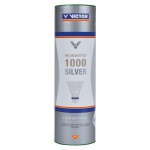 Victor Badminton Balls Shuttle 1000 Nylon/Cork Base White 6-Pack