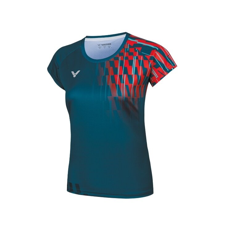 Victor Sport Shirt T-51001TD G (100% Polyester) blue/red Ladies