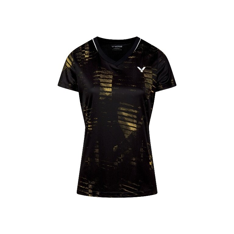 Victor Sport Shirt T-54102 C (100% Polyester) black/yellow ladies