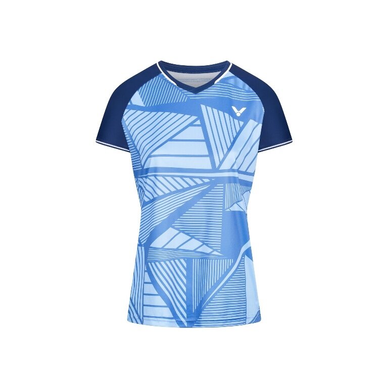 Victor Sport Shirt T-64100 B (100% Polyester) blue Ladies