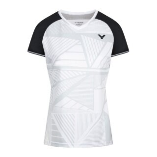 Victor Sport Shirt T-64101 A (100% Polyester) white/black ladies