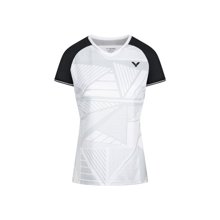 Victor Sport Shirt T-64101 A (100% Polyester) white/black ladies