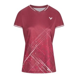 Victor Sport Shirt T-64103 D (100% Polyester) burgundy Ladies