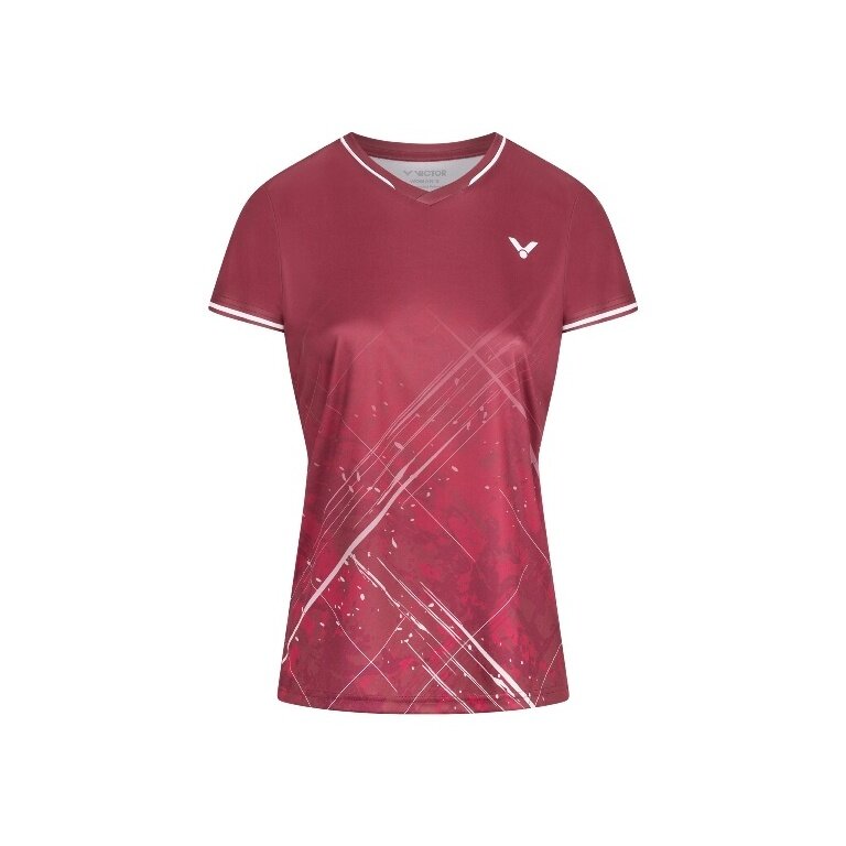 Victor Sport Shirt T-64103 D (100% Polyester) burgundy Ladies