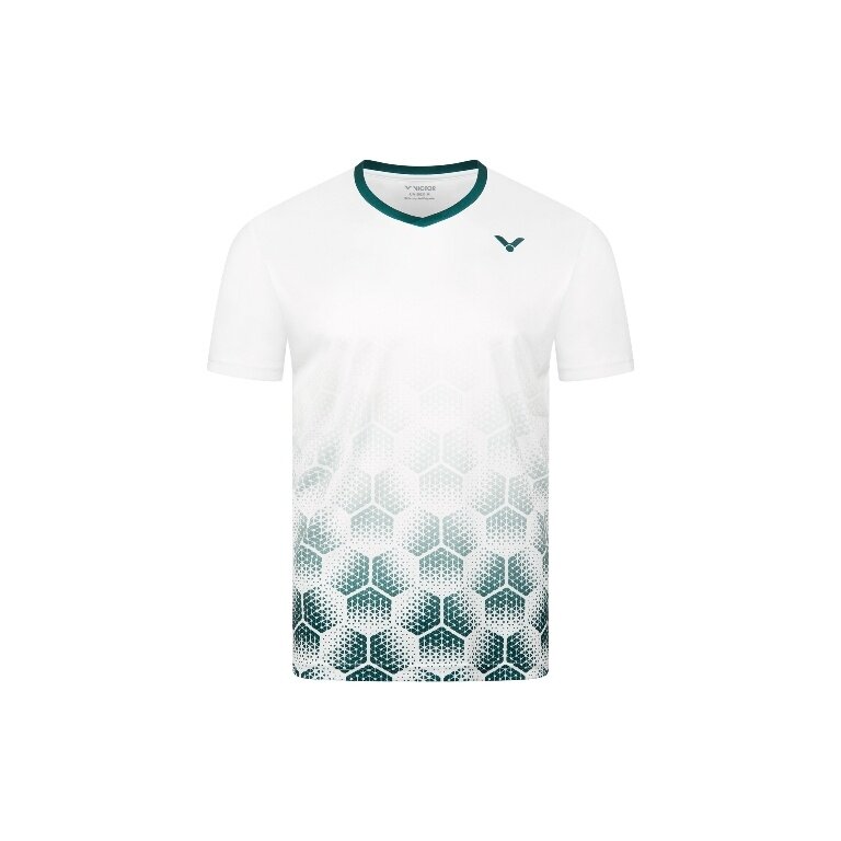 Victor Sport T-shirt T-53103 A (100% Polyester) white/green boys