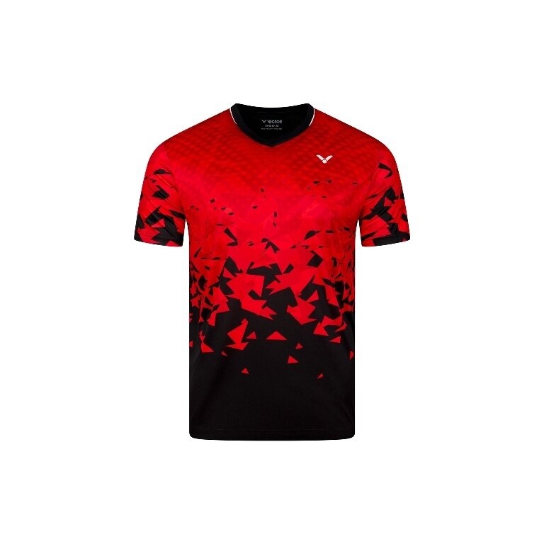 Victor Sport T-shirt T-53101 D (100% Polyester) red/black men's