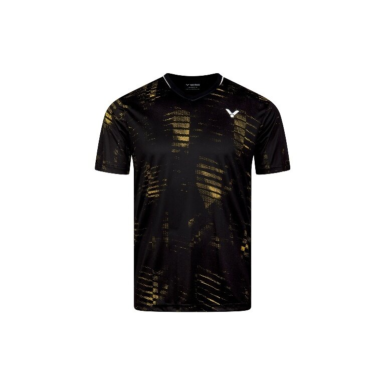 Victor Sport T-shirt T-53102 C (100% Polyester) black/yellow men's