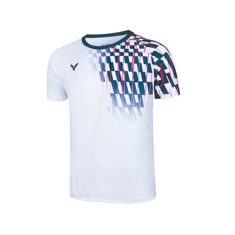 Victor Sport T-shirt T-50001TD A (100% Polyester) white/blue men's