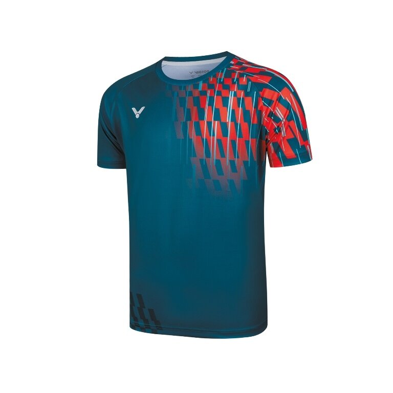 Victor Sport T-shirt T-50001TD G (100% Polyester) blue/red Men's