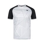 Victor Sport T-shirt T-63101 A (100% Polyester) white/black men's