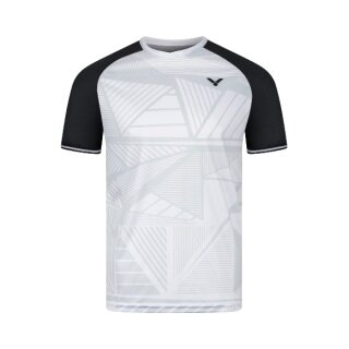 Victor Sport T-shirt T-63101 A (100% Polyester) white/black men's