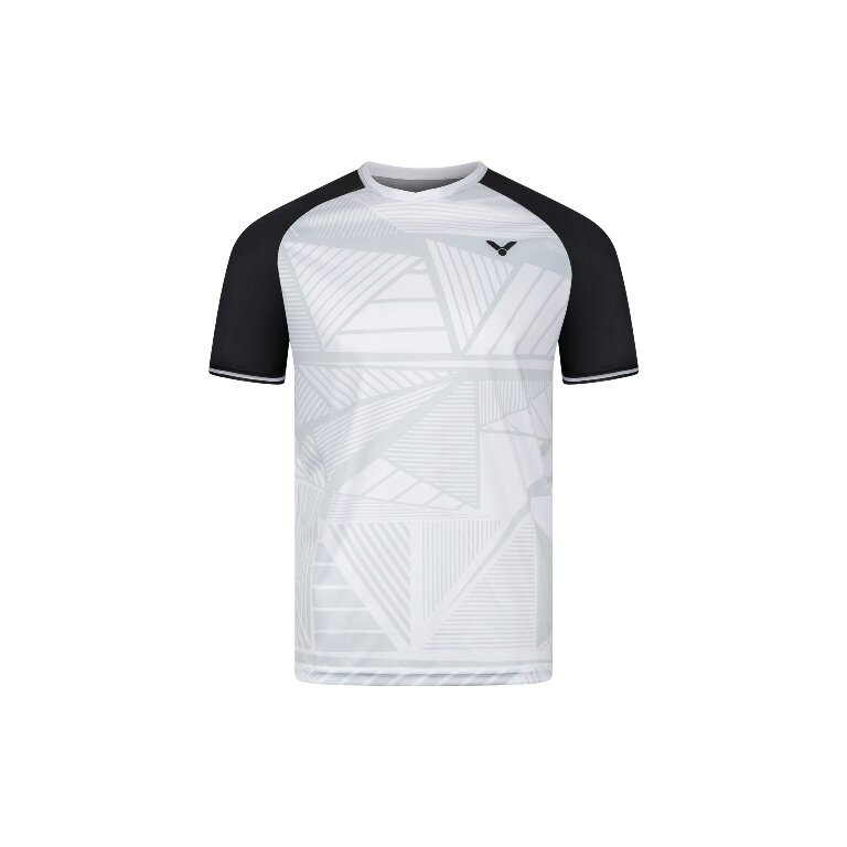 Victor Sport T-shirt T-63101 A (100% Polyester) white/black men's
