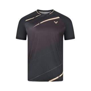 Victor Sports T-shirt T-63102 C (100% Polyester) black boys